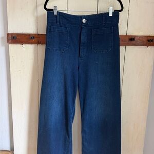 Pilcro Deep Indigo Jeans wide leg